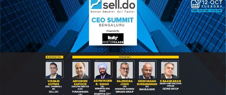 Live Today: SELL.DO - CEO Summit Featuring Bengaluru Realty Leaders