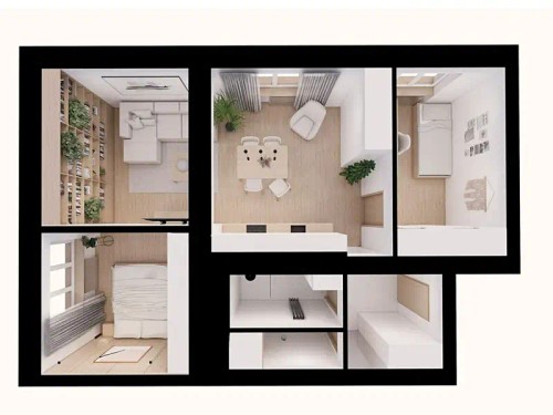 Prodaný byt 3+kk 62 m²