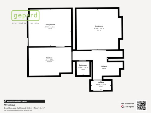 Prodej bytu 2+1 53.4 m²