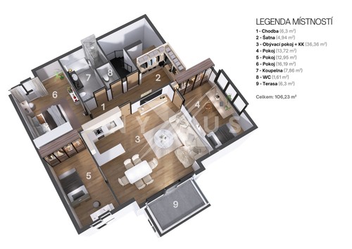 Prodej bytu 4+kk 104 m²