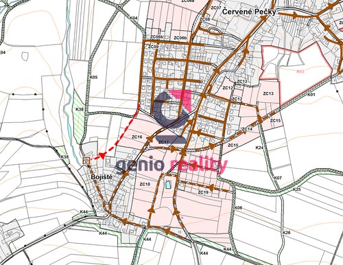 Prodej stavebního pozemku 1845 m²