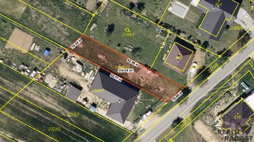 Prodej stavebního pozemku 518 m²