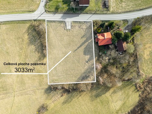 Prodej stavebního pozemku 3033 m²
