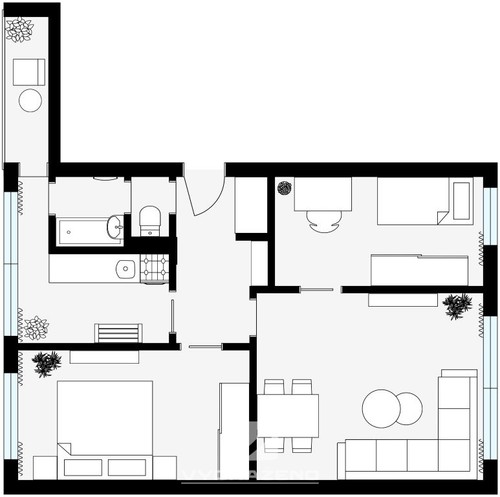 Prodej bytu 3+1 62 m²