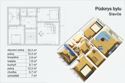 Prodej bytu 3+1 64.3 m²