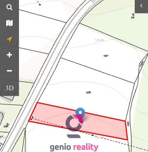 Prodej stavebního pozemku 1845 m²