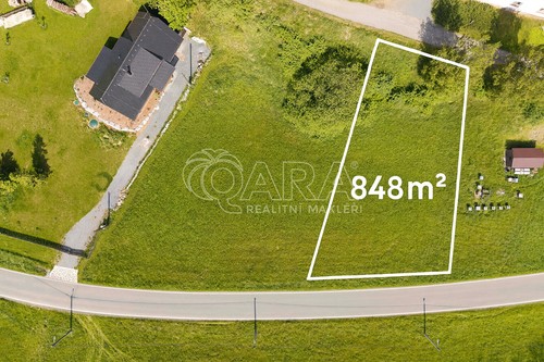 Prodej stavebního pozemku 848 m²