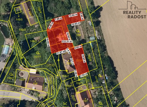 Prodej stavebního pozemku 530 m²
