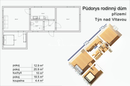 Prodej domu 71 m²
