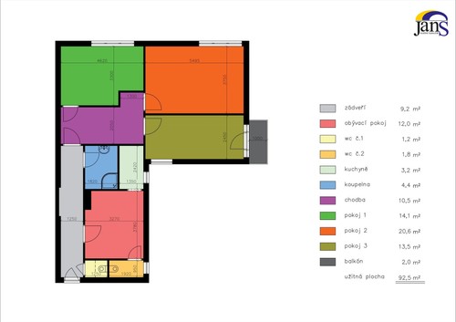 Prodej bytu 4+1 91 m²