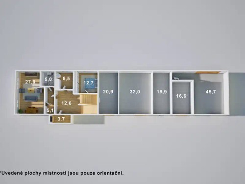 Prodaná  zemědělská usedlost 230 m², pozemek 614 m²