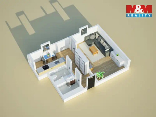 Prodej bytu 1+1 44 m²