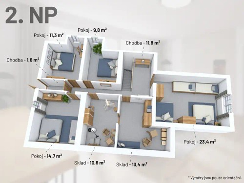 Prodej chalupy 270 m², pozemek 1746 m²