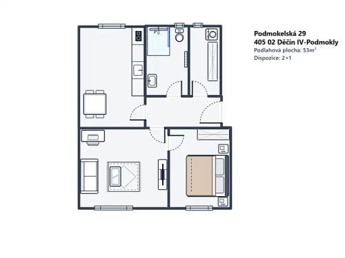 Prodej bytu 2+1 53 m²