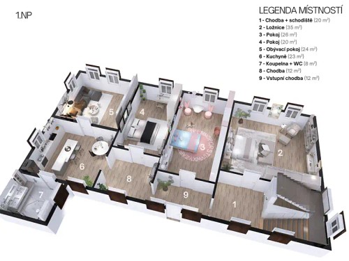 Prodej domu 373 m², pozemek 1106 m²
