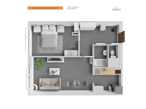 Prodaný byt 2+kk 42 m²