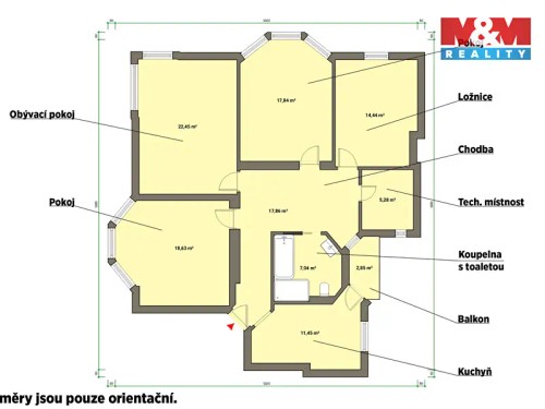 Prodaný byt 4+1 121 m²