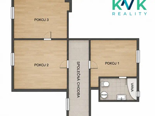 Prodej bytu 2+1 55 m²