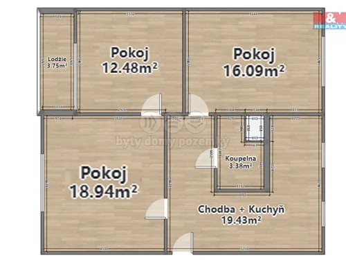 Prodaný byt 3+1 70 m²