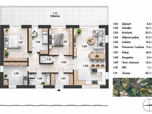 Prodej domu 128 m², pozemek 2174 m²