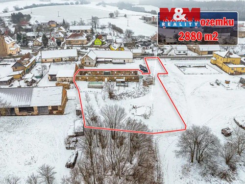 Prodej stavebního pozemku 2880 m²