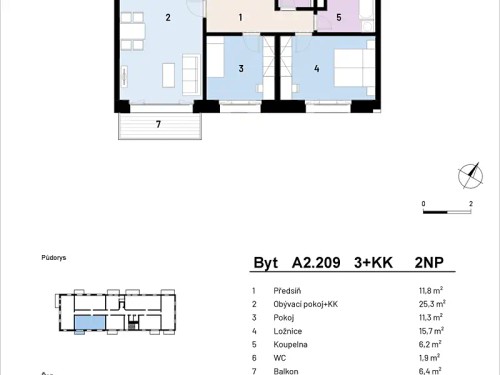 Prodej bytu 3+kk 76 m²