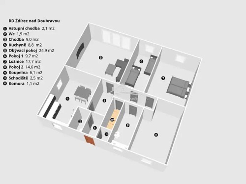 Prodej domu 130 m², pozemek 1195 m²