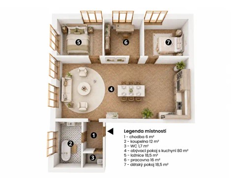 Prodej bytu 4+1 150 m²