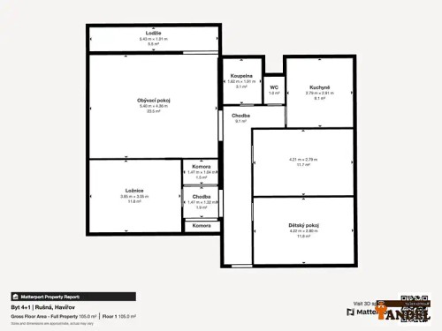 Prodaný  byt 4+1 86 m²