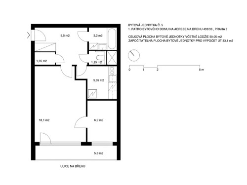 Prodaný byt 2+1 45 m²