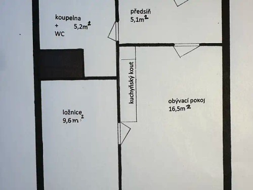 Prodaný byt 2+kk 39 m²
