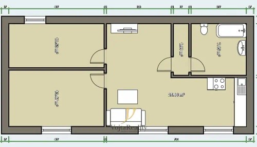 Prodaný  byt 3+kk 60 m²