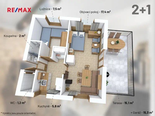 Prodej chaty 35 m², pozemek 412 m²