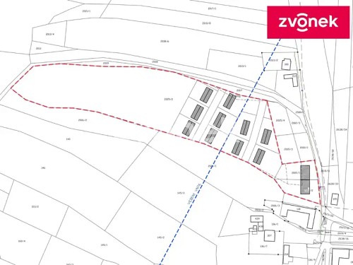 Prodej stavebního pozemku 1479 m²