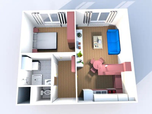 Prodaný  byt 2+kk 40 m²