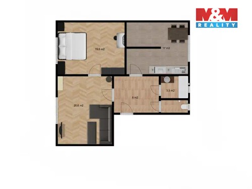 Prodaný byt 2+1 71 m²
