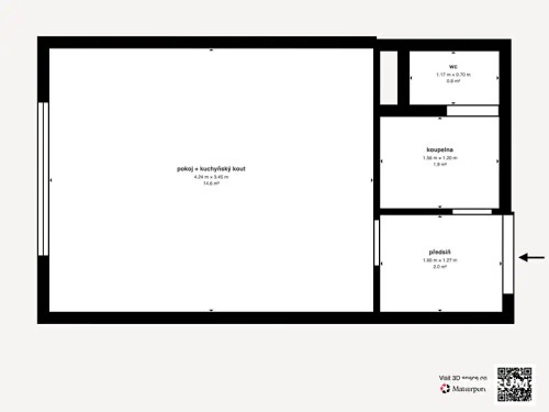 Prodej bytu 1+kk 20 m²
