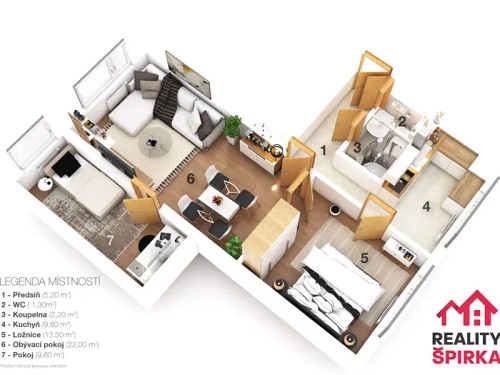 Prodaný byt 3+1 63 m²
