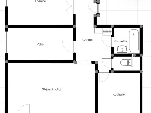 Prodaný byt 3+1 70 m²