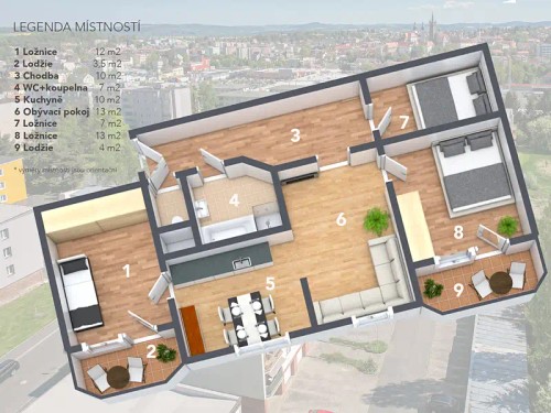 Prodaný byt 3+1 81 m²