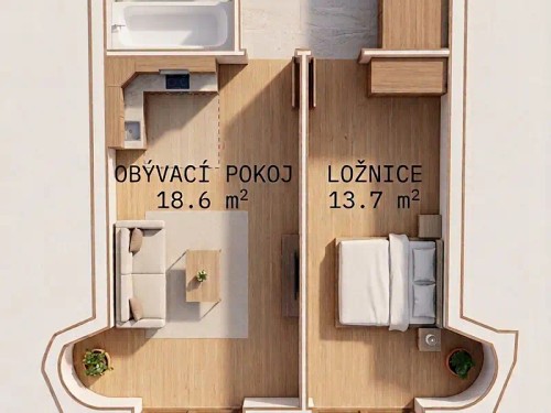 Prodej bytu 2+kk 45 m²