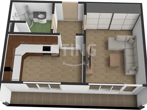 Prodej bytu 1+1 45 m²