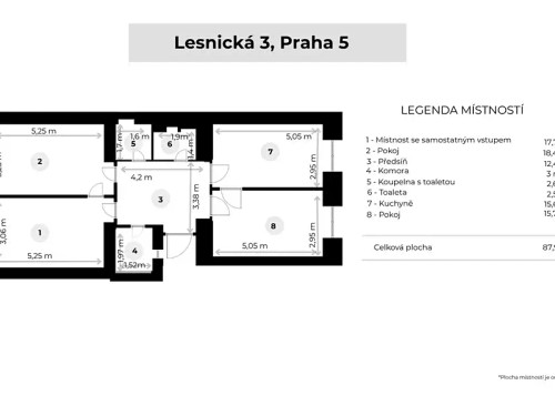 Prodaný  byt 3+1 88 m²