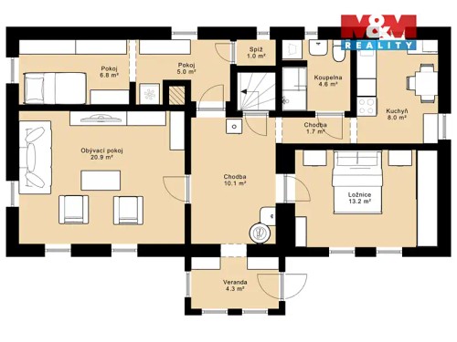Prodej domu 63 m², pozemek 1547 m²