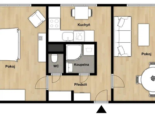 Prodej bytu 2+1 52 m²