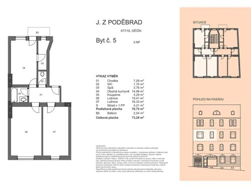 Prodaný byt 2+1 72 m²
