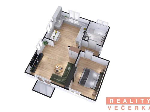 Prodej bytu 2+1 50 m²