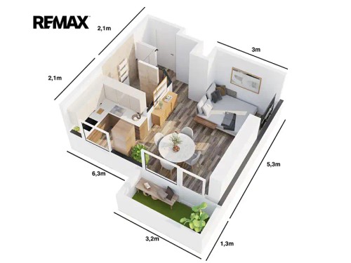 Prodaný byt 1+kk 33 m²