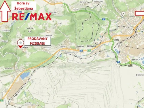 Prodej stavebního pozemku 1363 m²