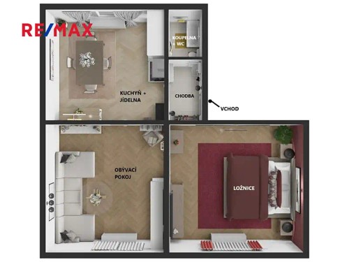 Prodaný  byt 3+kk 57 m²